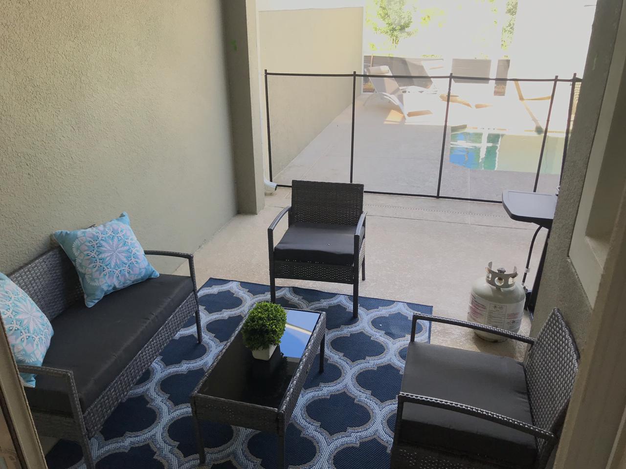 Patio dining table
