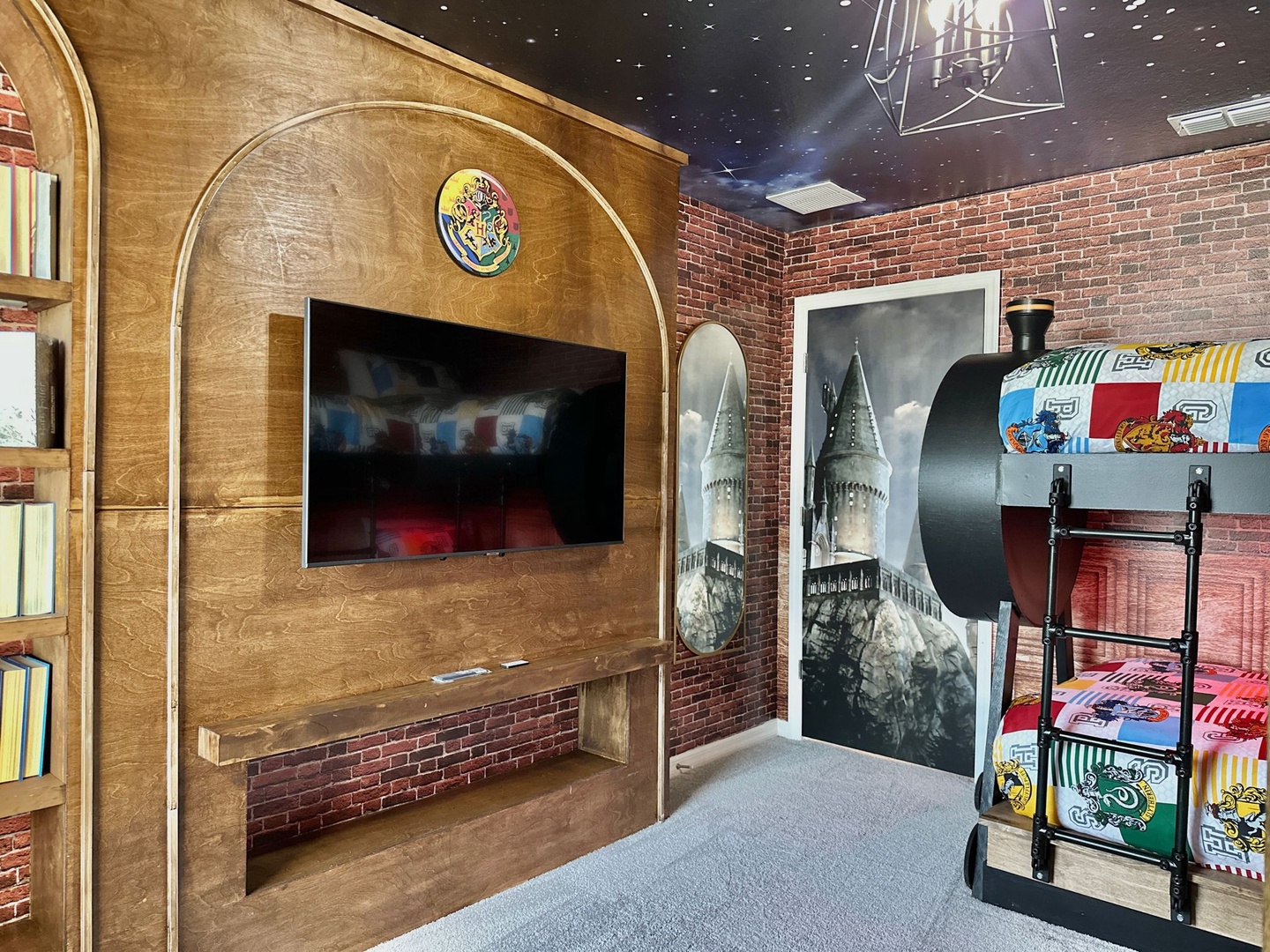 harry potter double bunk bed TV view
