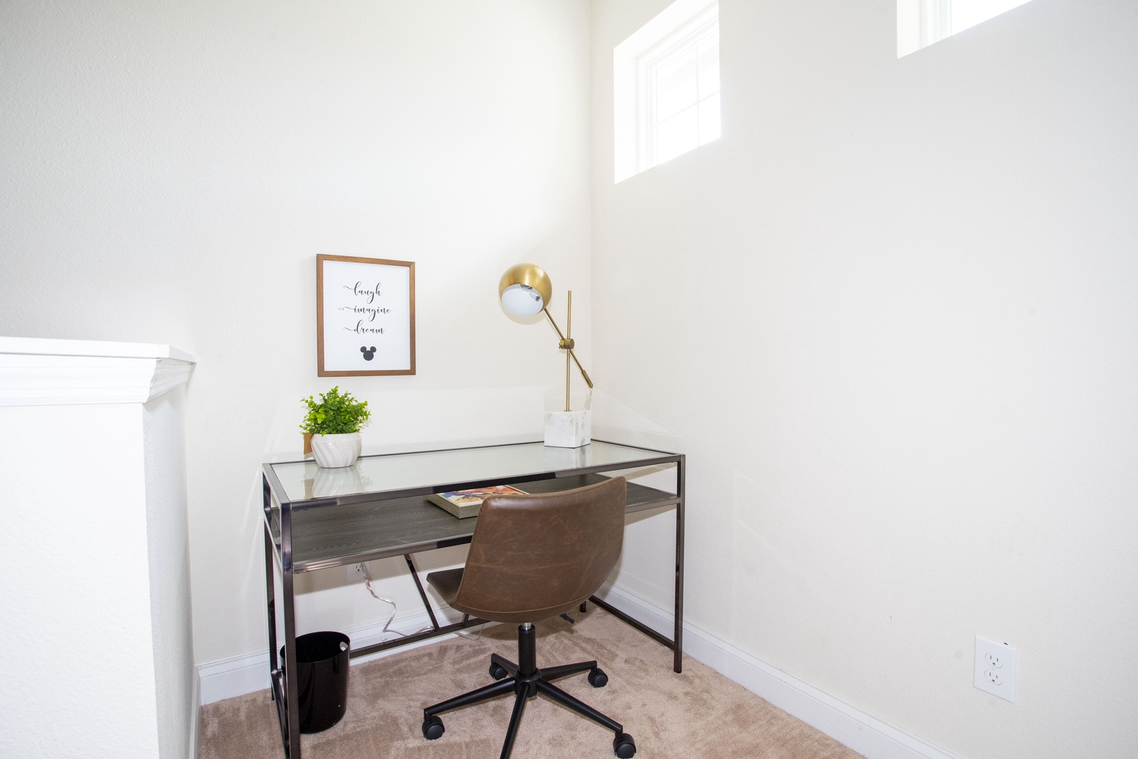 private office area in the home