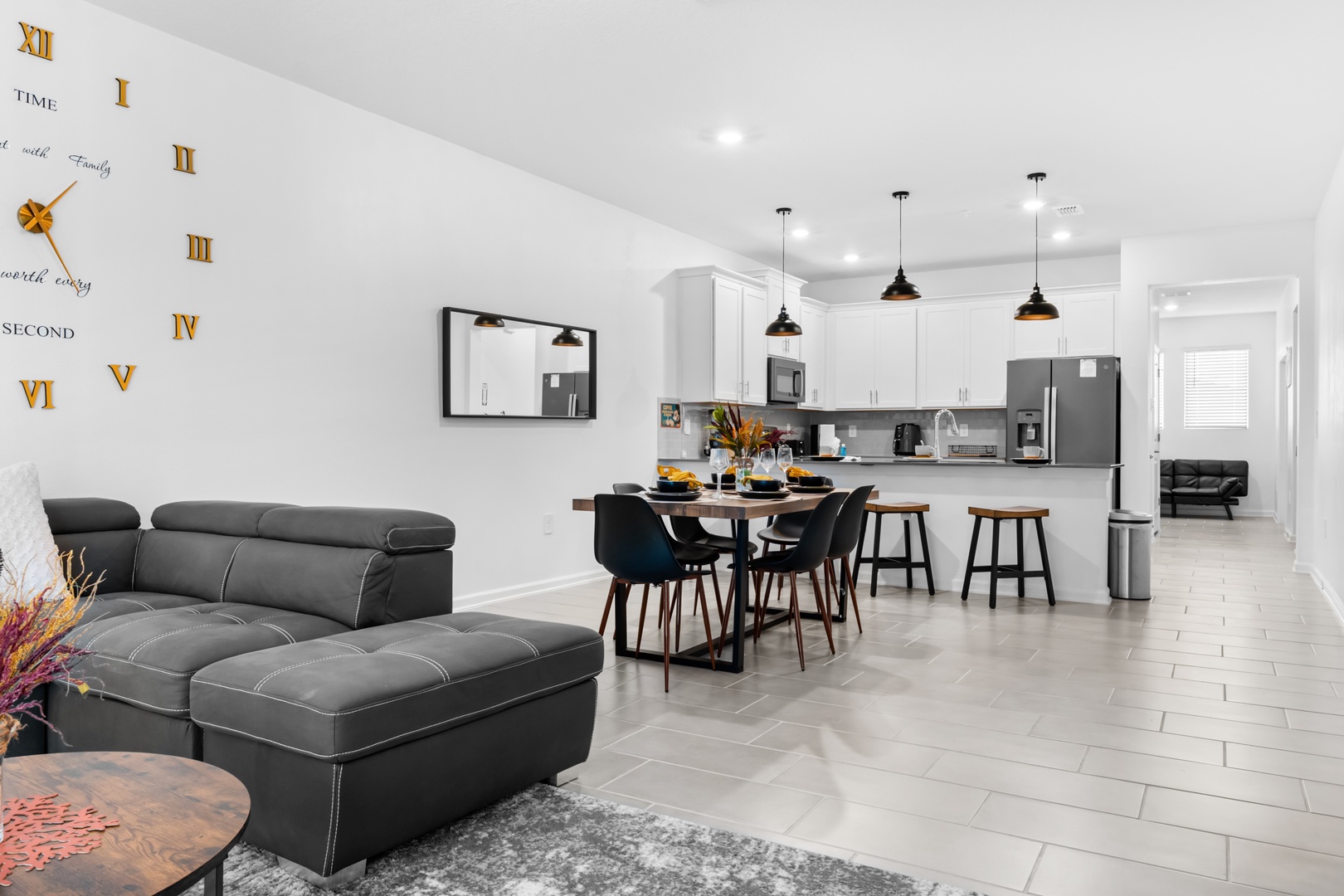 Living Area + Kitchen