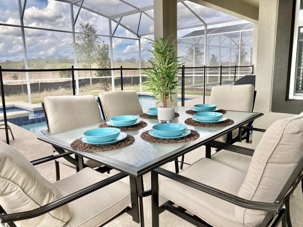 Patio dining table