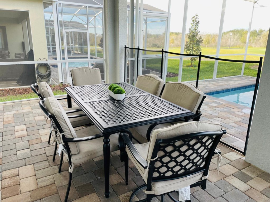 Patio dining table