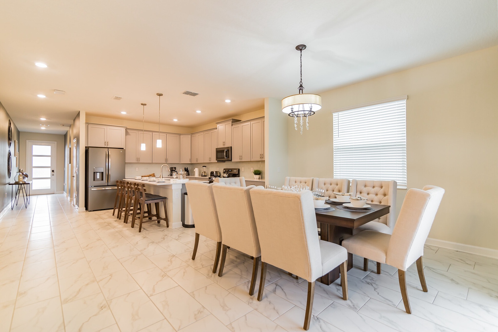 Dining + Kitchen area