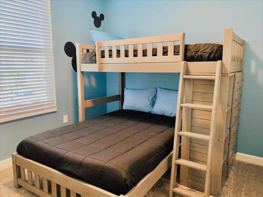 Room # 4. Full/ twin bunk Upstairs