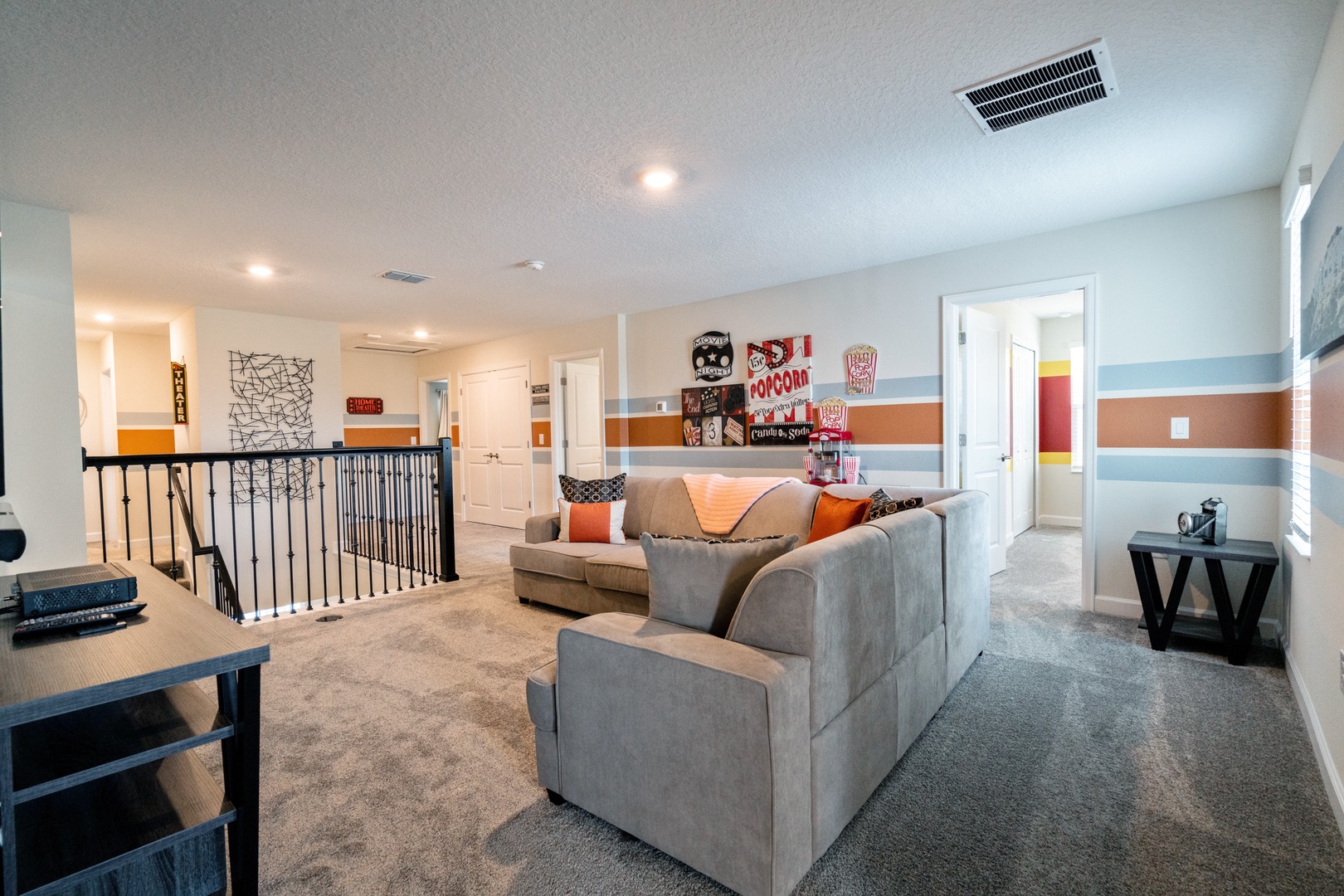 Family Room Upstairs + TV