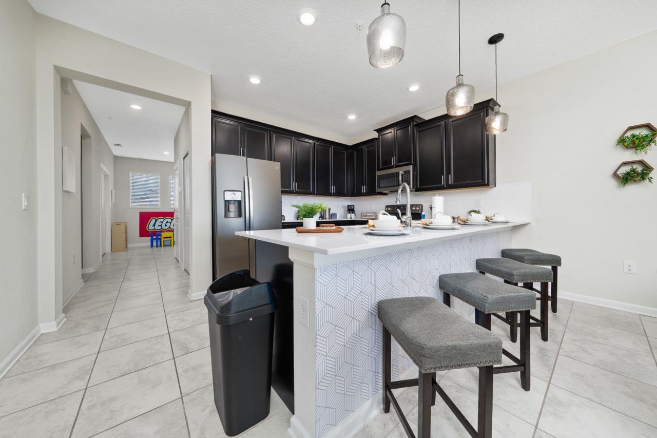 Kitchen and bench