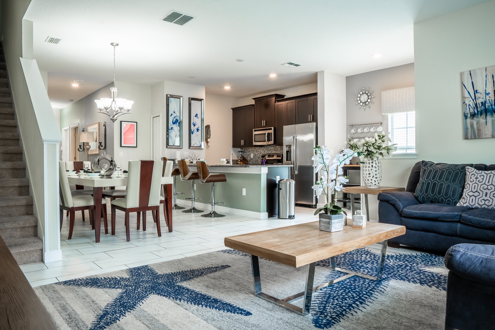 First Floor kitchen and living Area