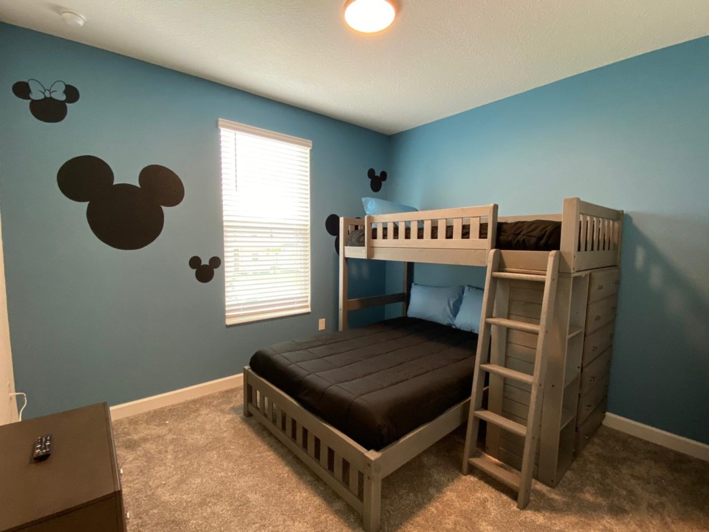 Room # 4. Full/ twin bunk Upstairs