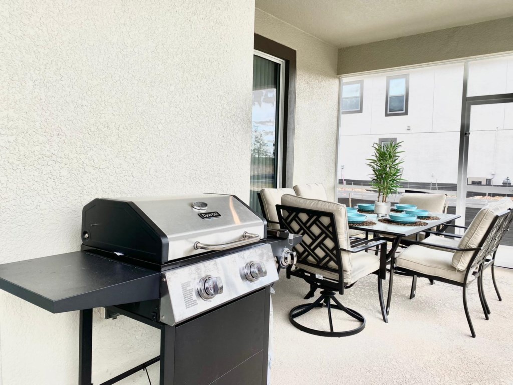 Grill and Patio dining table