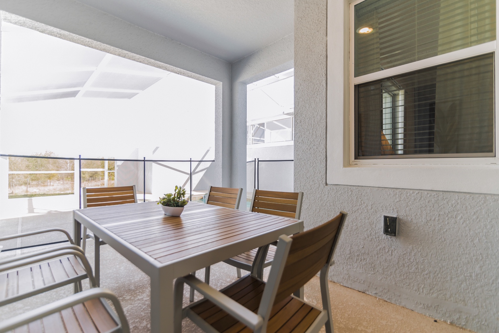 Patio dining table