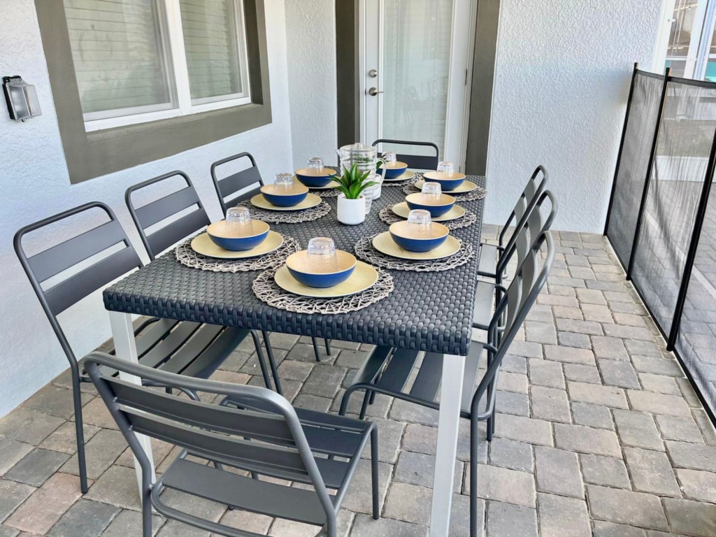 Patio dining table