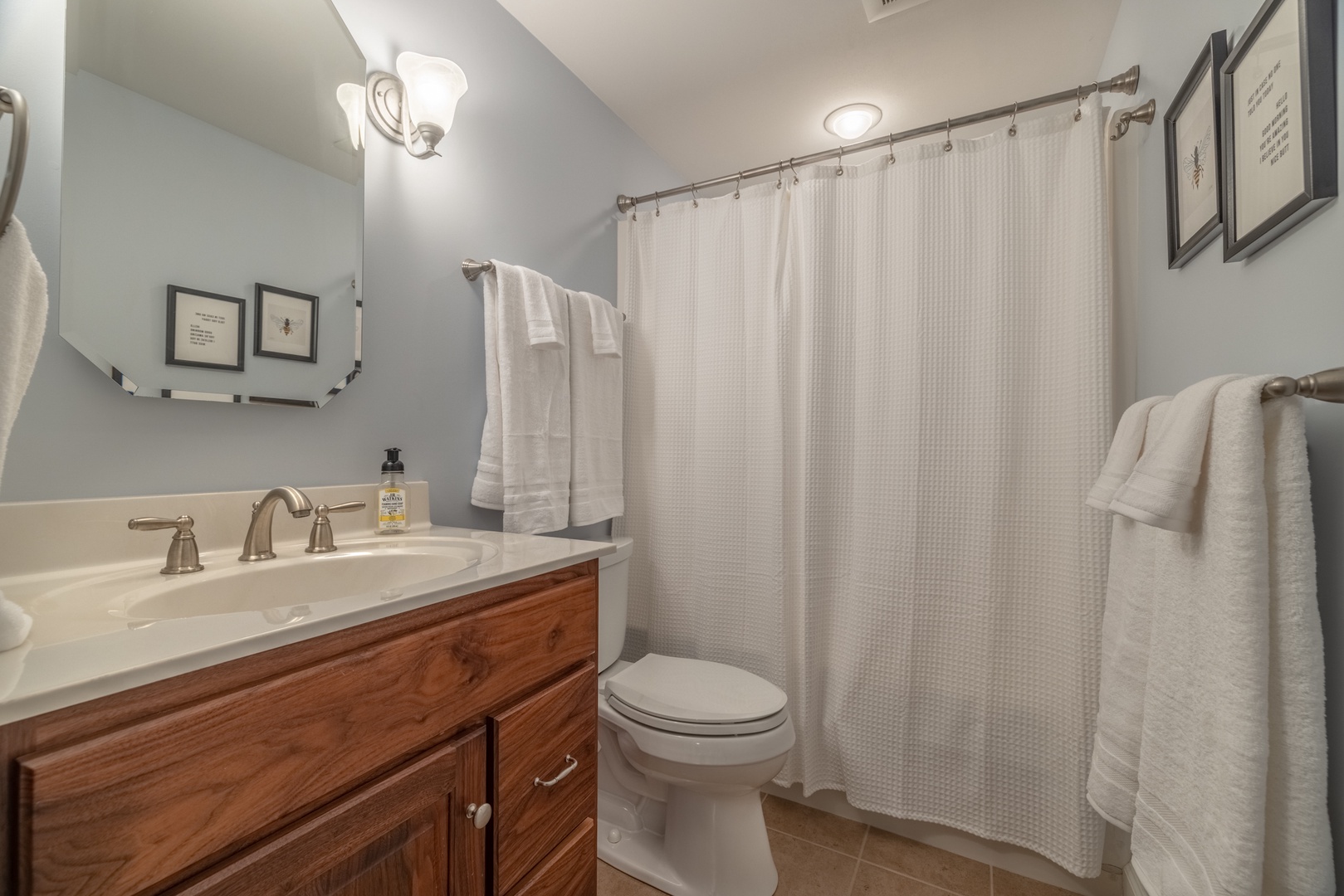 Third full bathroom on the lower level