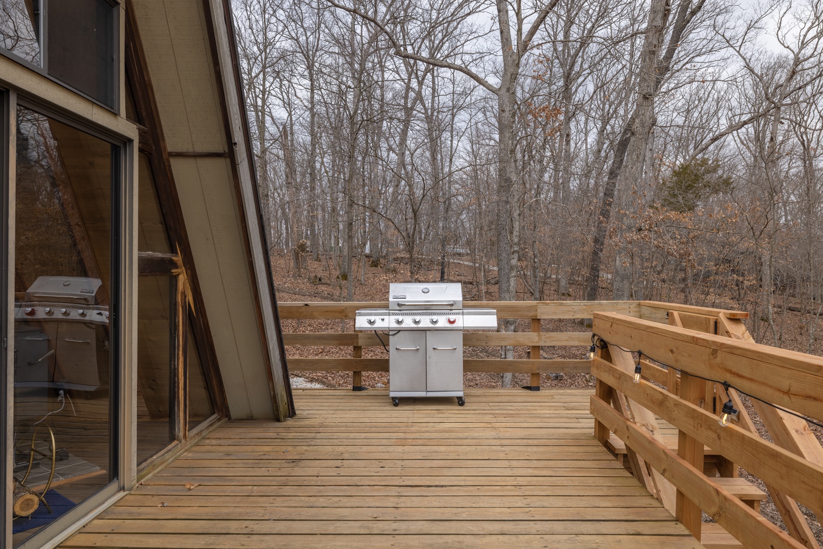 The propane grill is ready for a cookout!