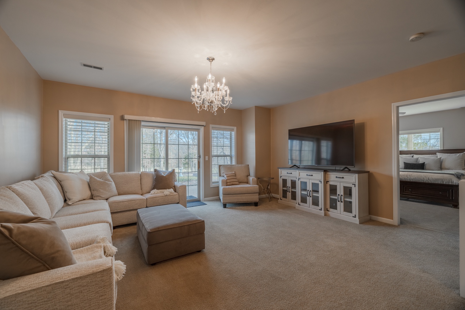 Lower level living room