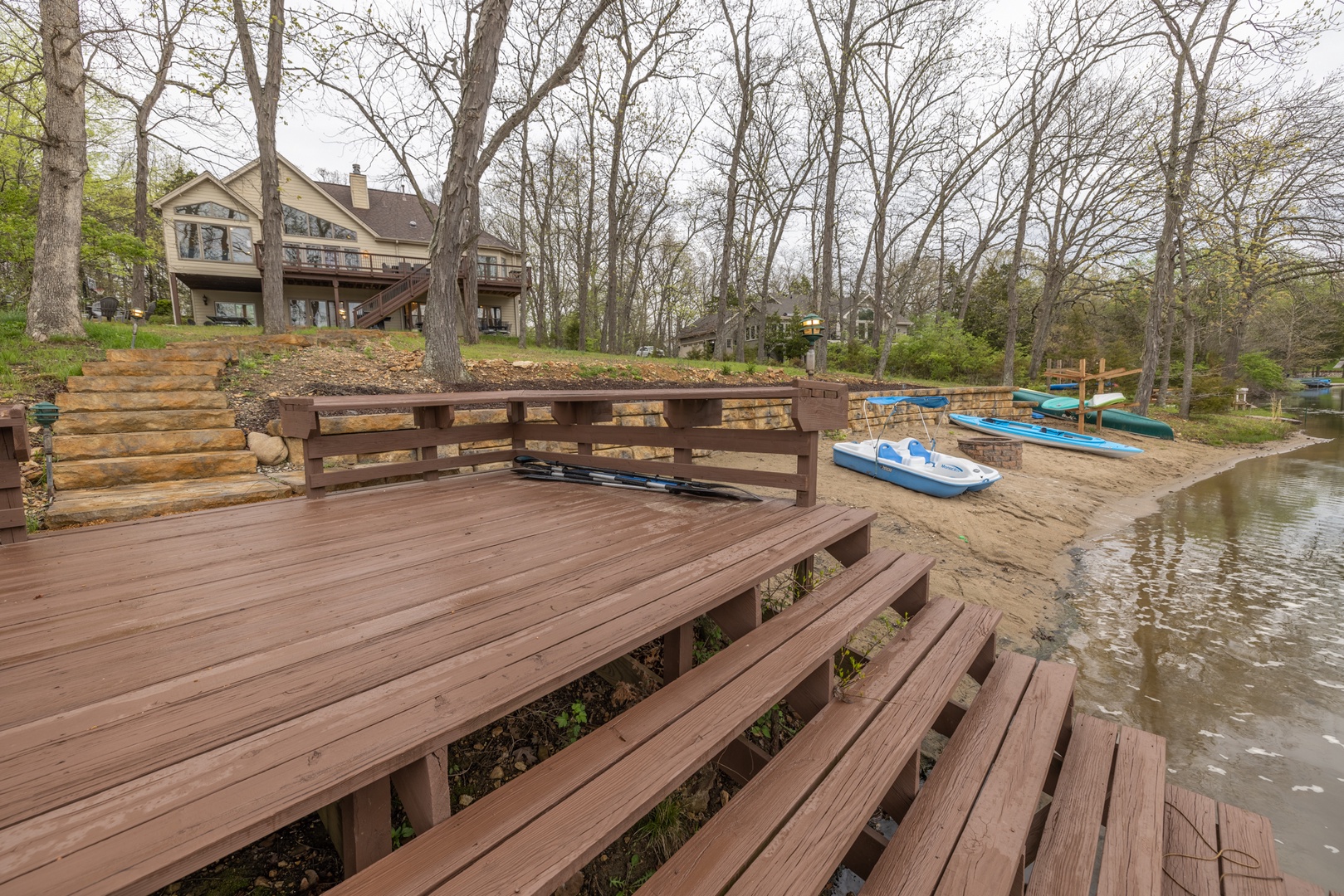 Enjoy your own private dock right off of the water