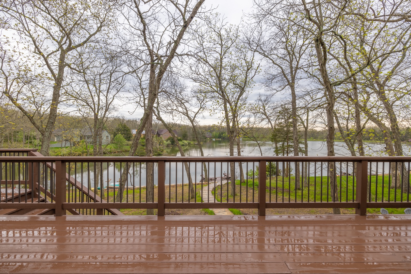 Take in the stunning Innsbrook views from the expansive upper level deck