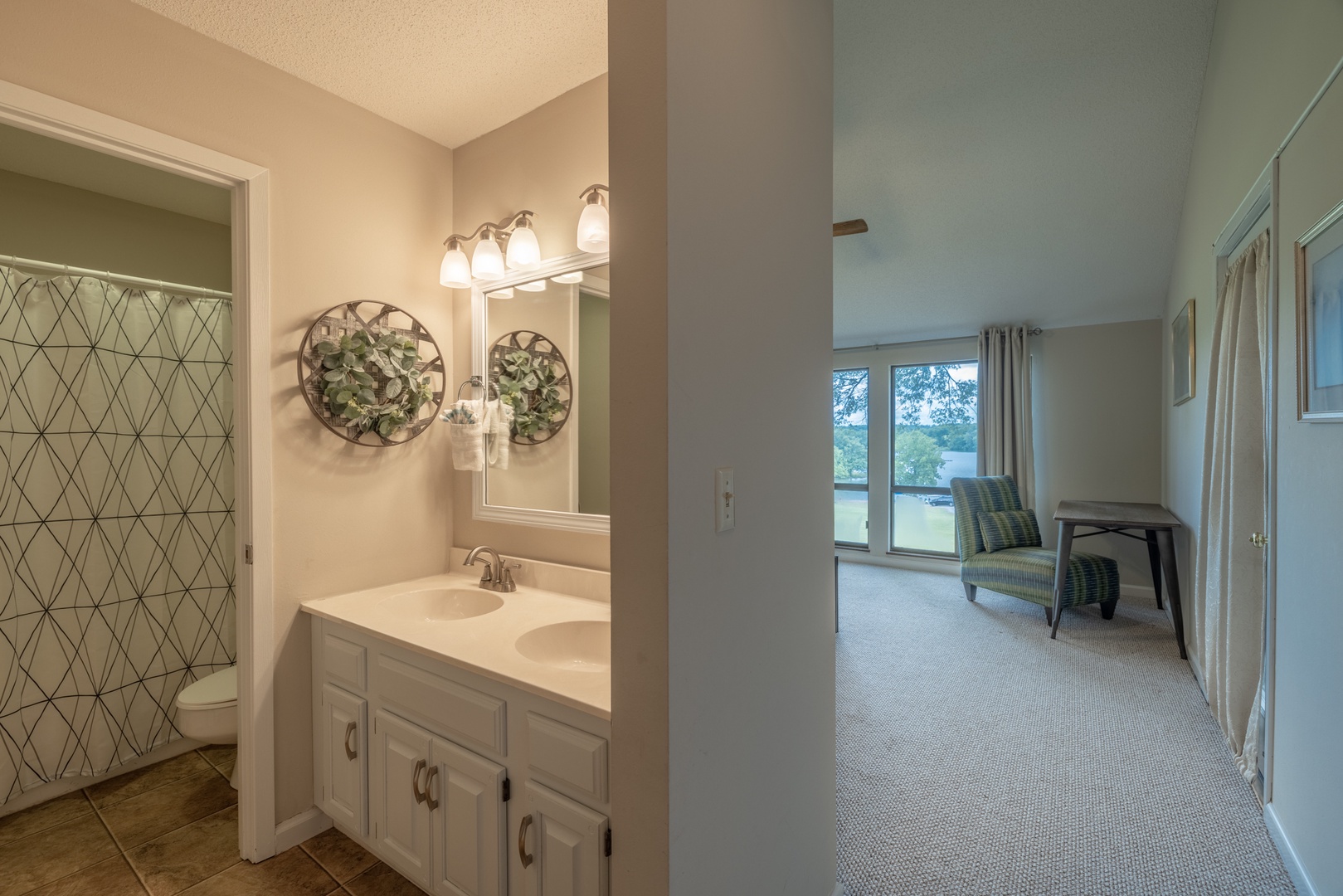 Private master bath