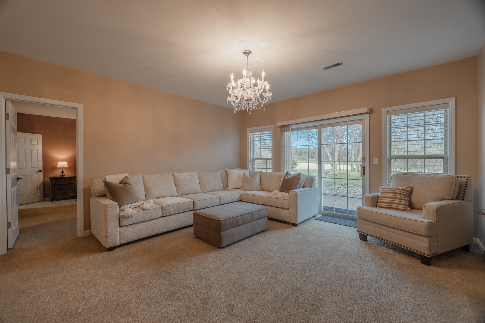 Lower level living room