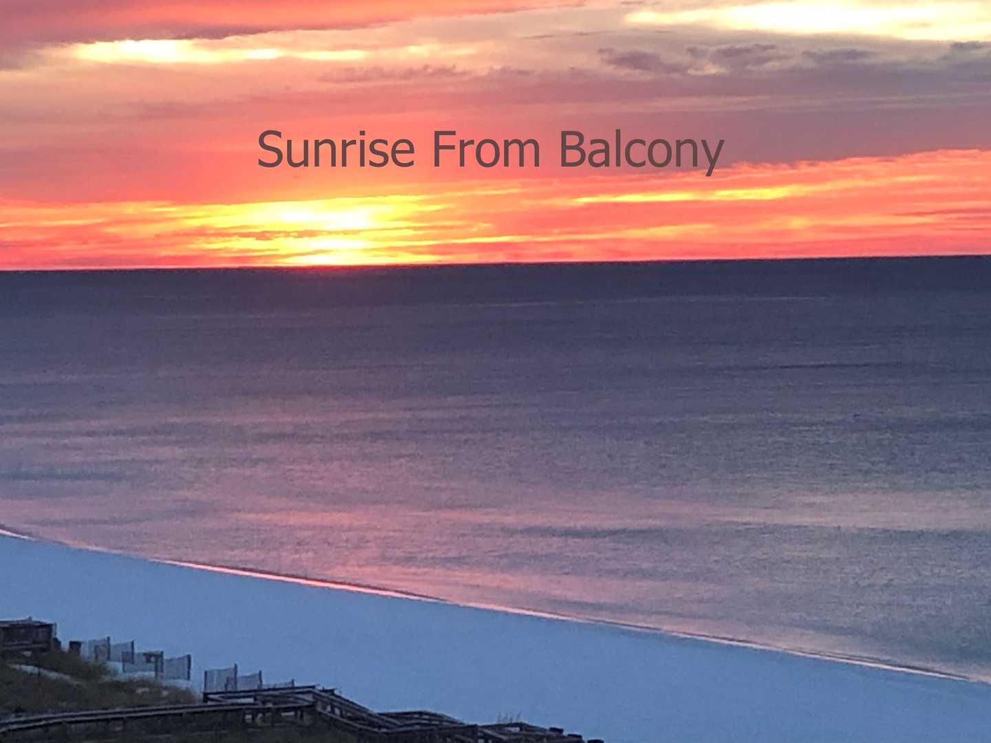 Sunrise from Balcony
