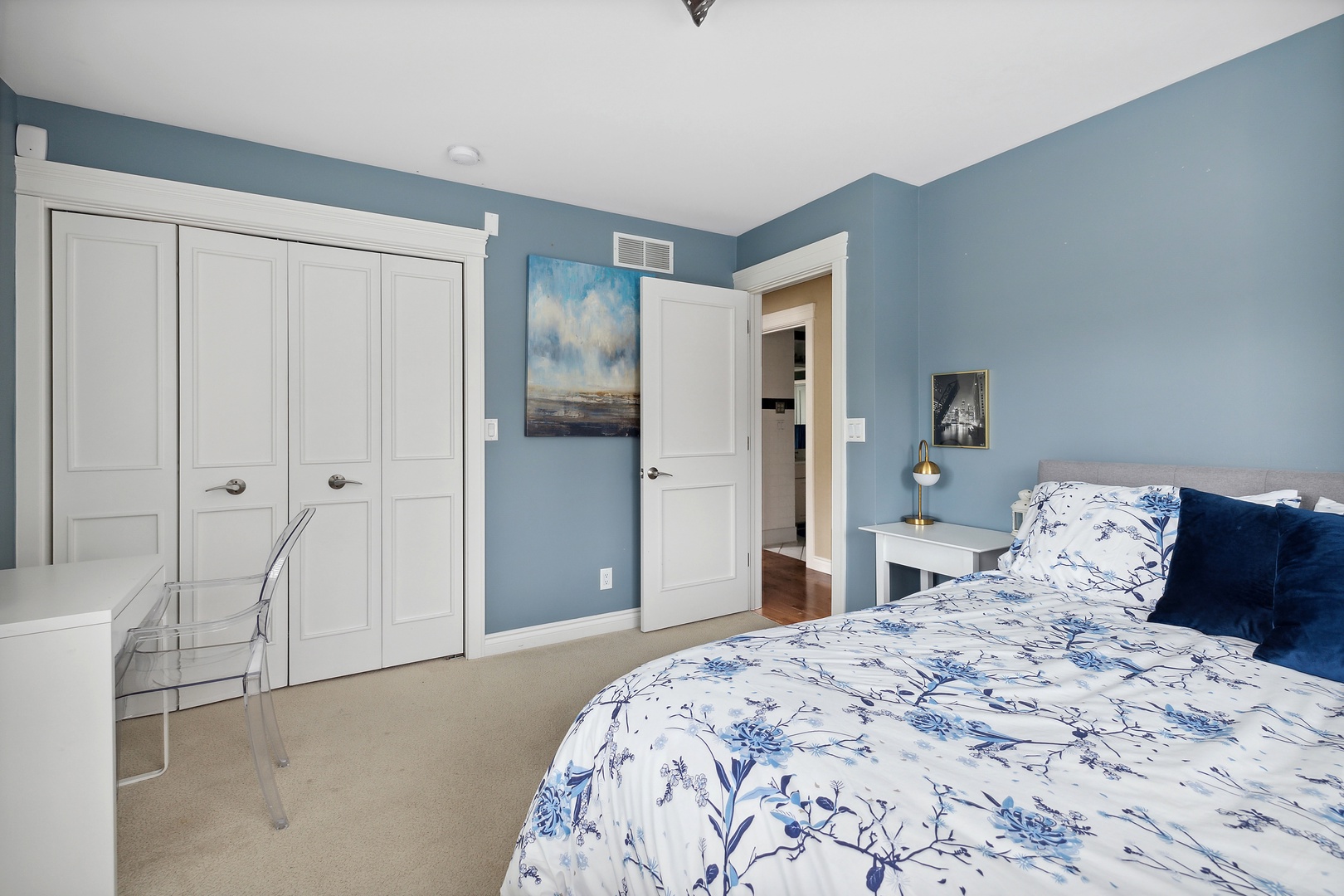 This bedroom offers everything you need for a restful and rejuvenating stay.