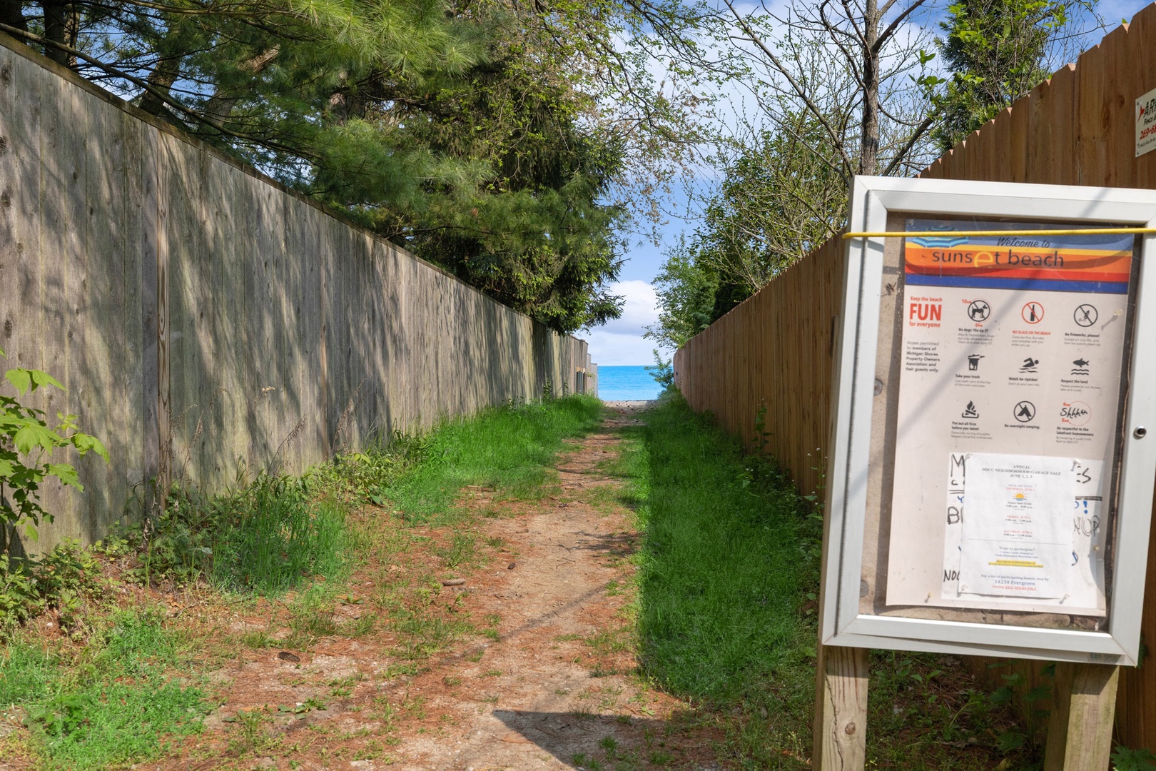Easy access to the private beach means you can hit the beach in seconds.