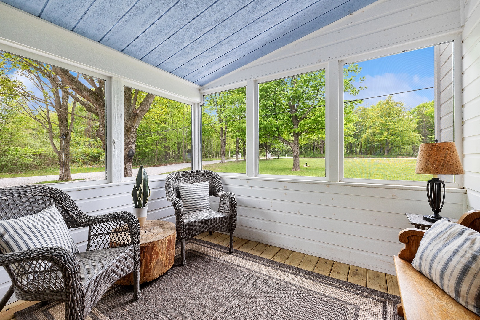 Immediately feel at home when you step into the inviting porch.