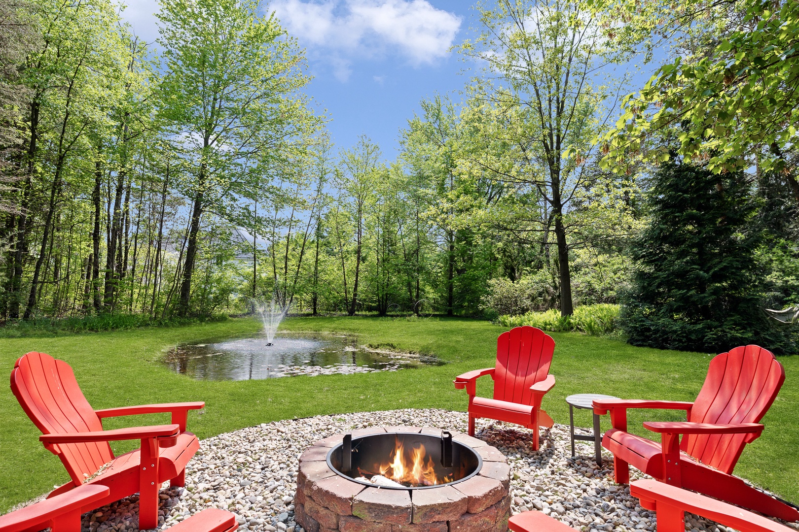 Relax & enjoy nature by the peaceful Lilypad pond.