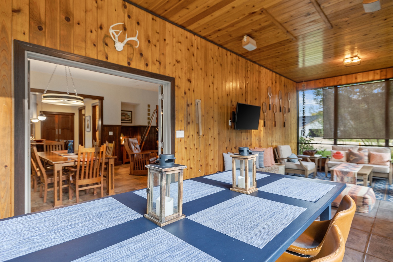 An ideal place to relax at sunset, the home’s porch truly is one-of-a-kind.