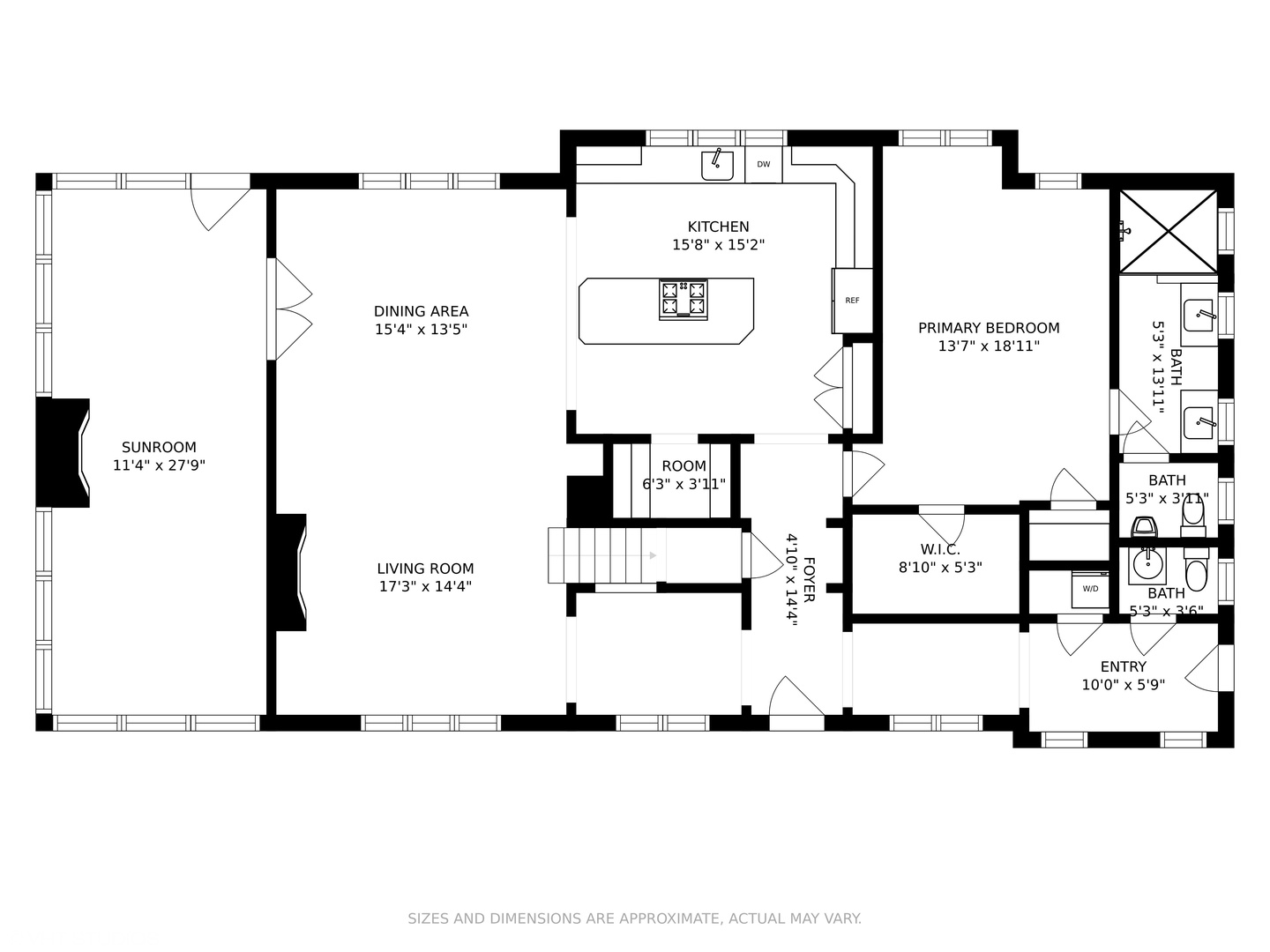 First floor layout of Stay Gold