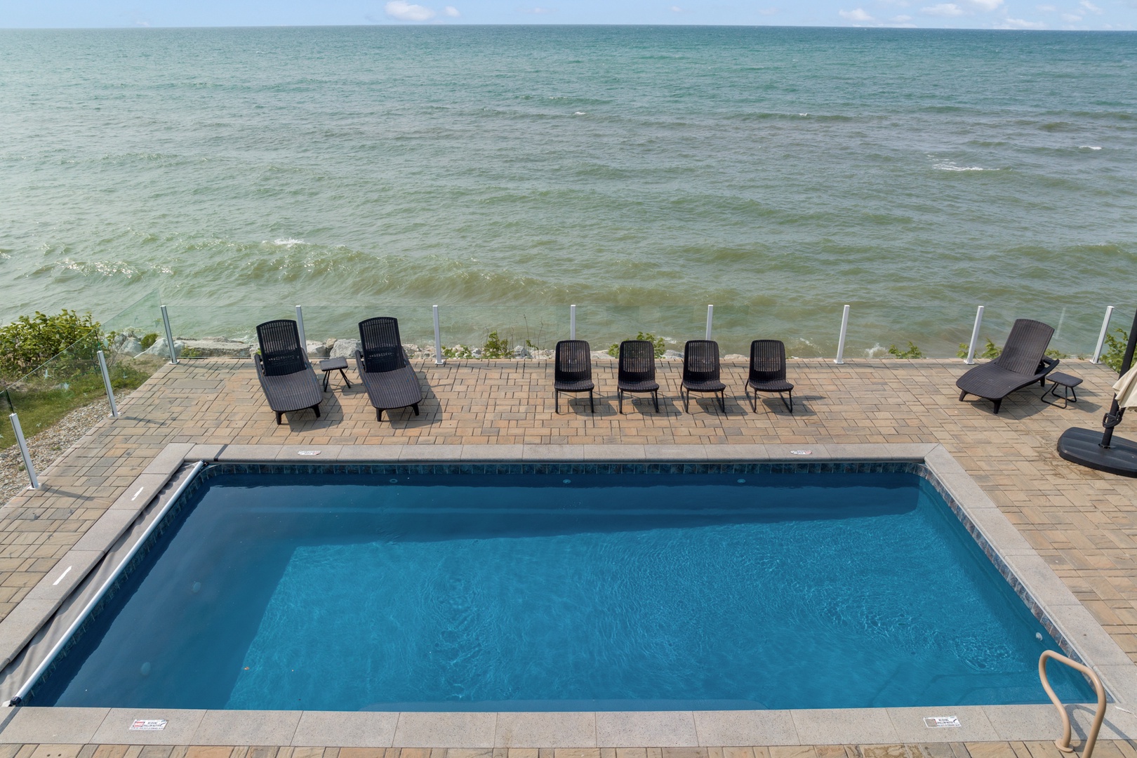 Step out onto your private balcony and soak in the stunning Lake Michigan views.