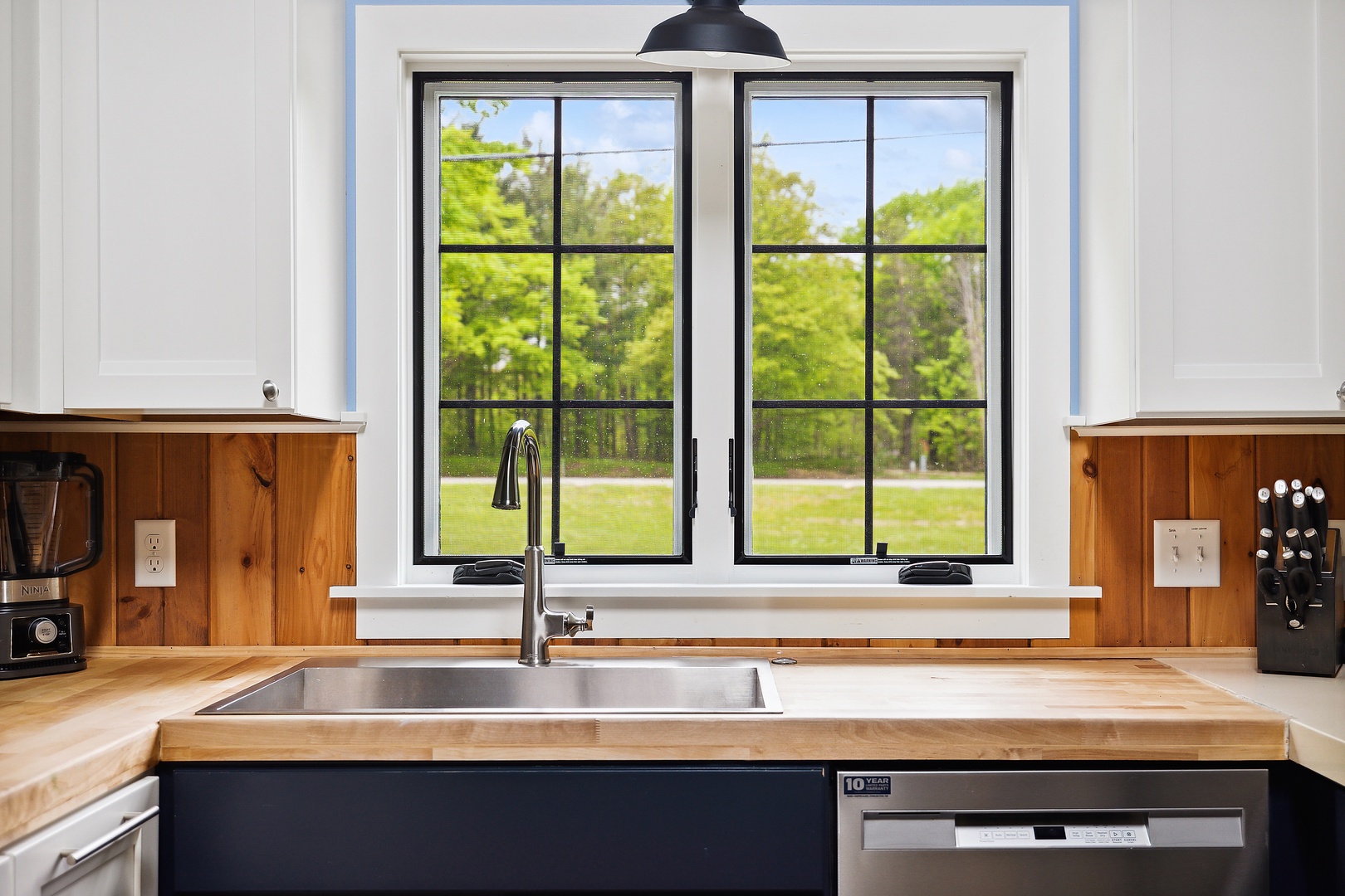 There are endless views of the 2.5-acre property from nearly every window.