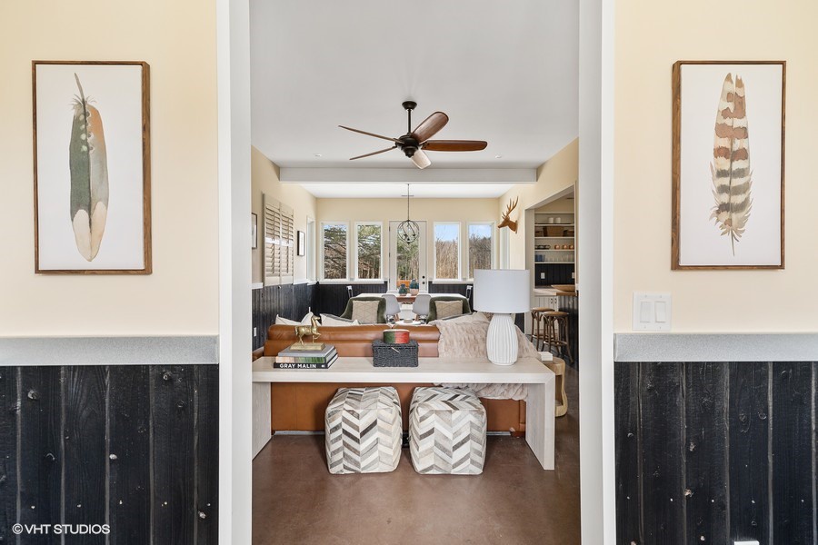 Radiant heat in the concrete floors throughout the home is a wonderful amenity upgrade.