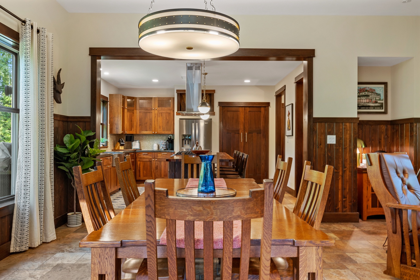 No lonely chef's here with open sight-lines between the kitchen and living areas.