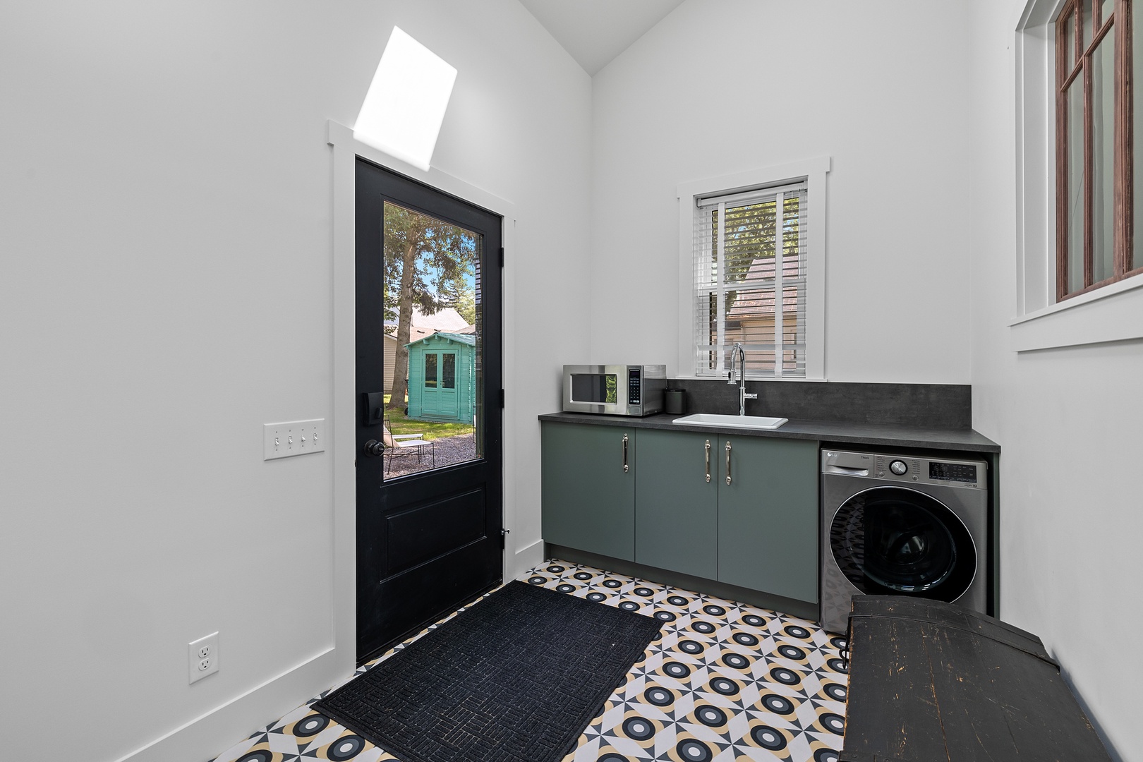 Make your trip enjoyable and hassle-free with our convenient mud/laundry room.