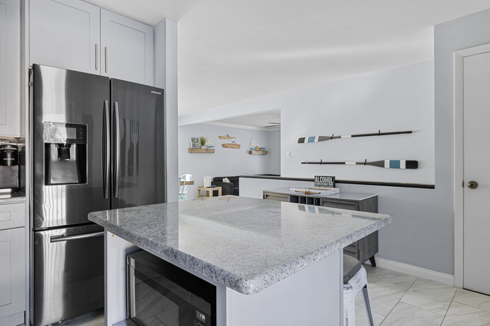 The Whit's modern kitchen has all top-end appliances for great meal-making.