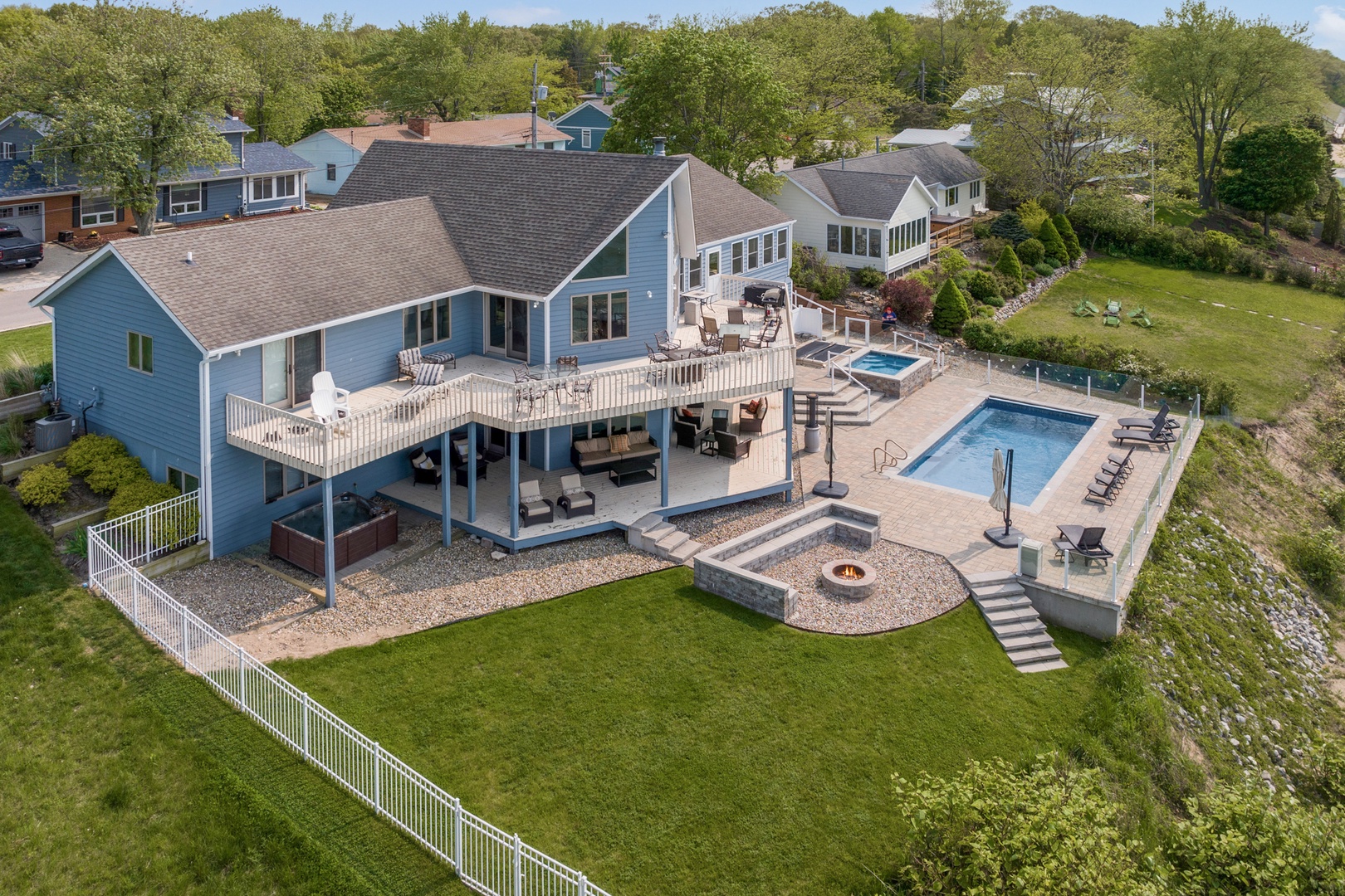 With its prime location, this lakefront home is the ultimate getaway destination.
