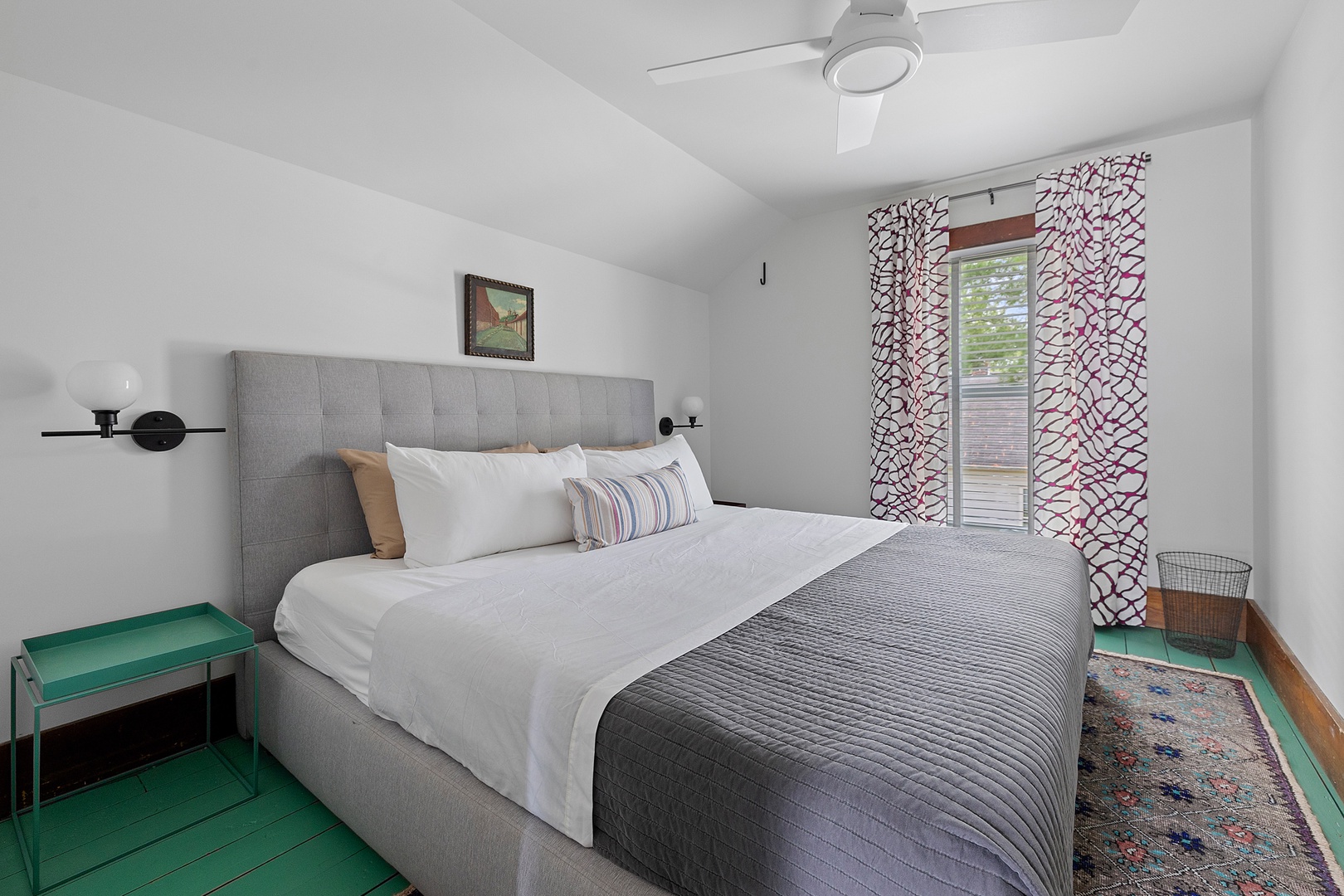 Bedroom #3 is upstairs and has a king size bed.