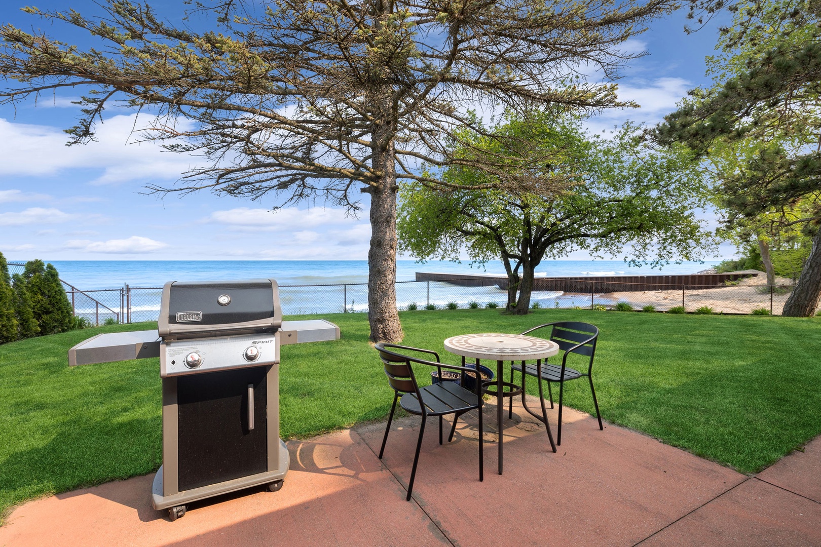 Fire up the grill and enjoy dinner al fresco.