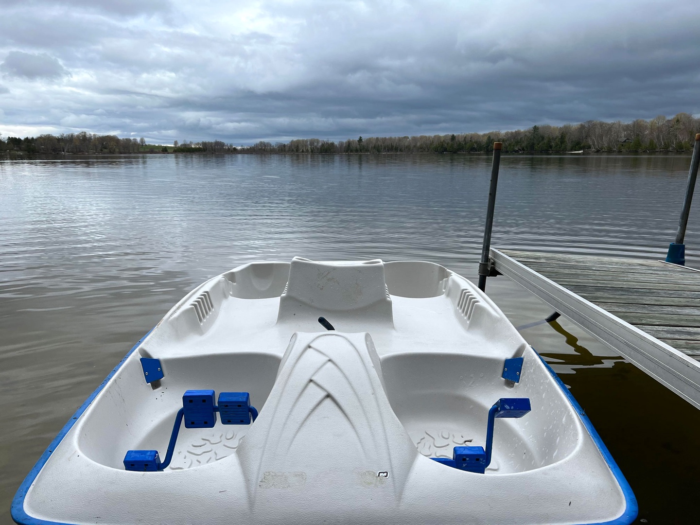 Spend a fun day on the lake with our paddleboat.