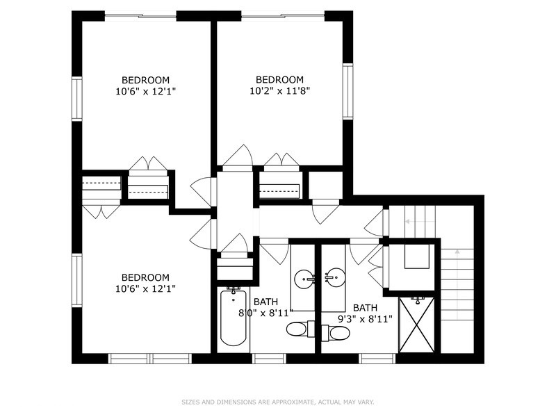 Upper level of The Shore House.