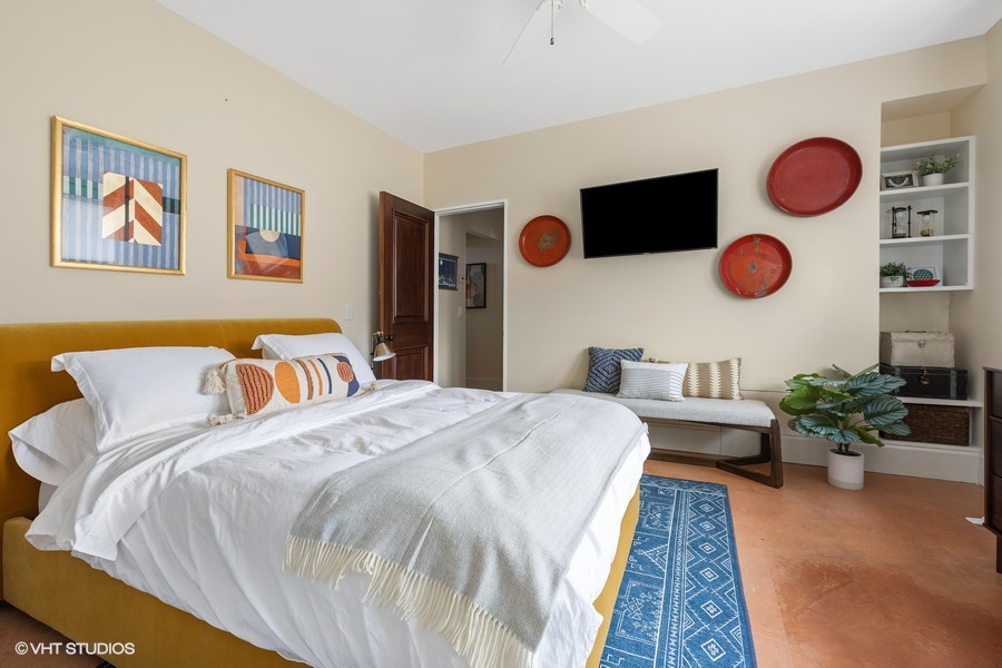 Bedroom #2 is bright and airy with a Queen-sized bed that is super-comfy.