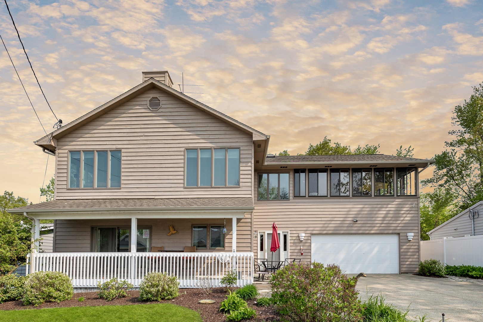 This spacious home in New Buffalo offers the perfect blend of comfort and luxury.