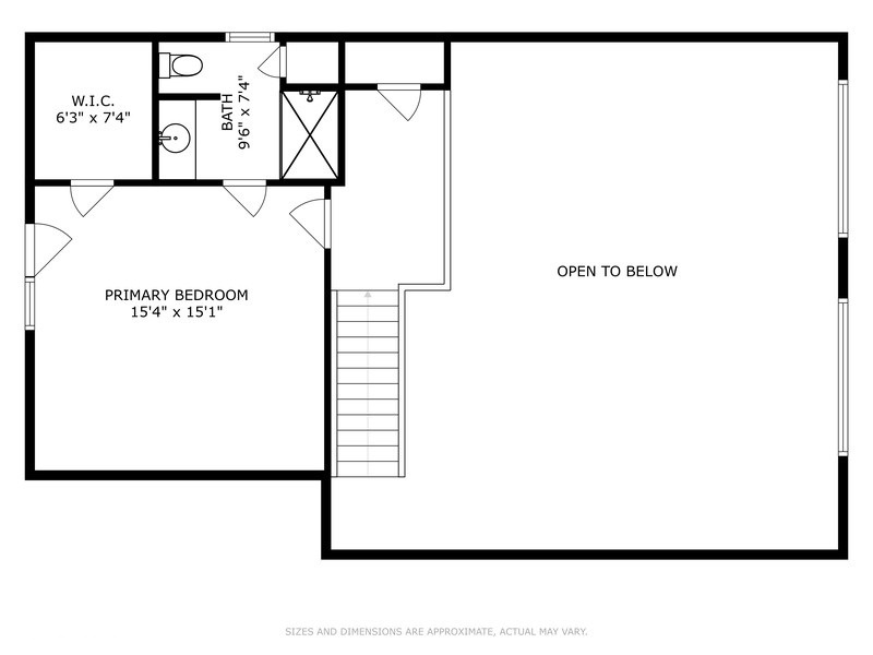 Scout's Haven's upper level layout.