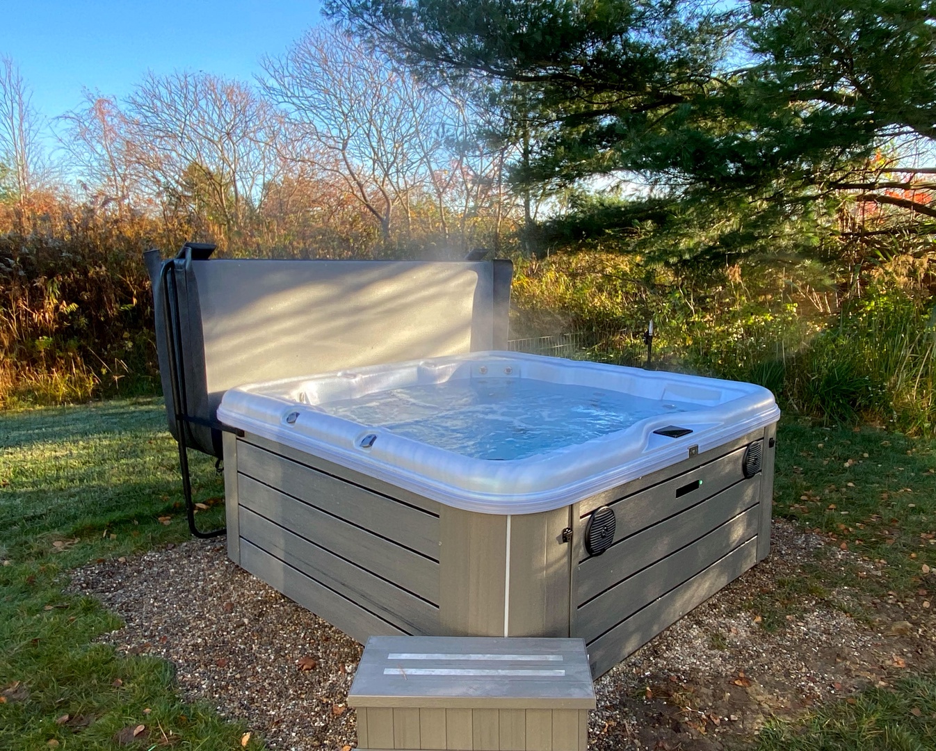 Escape the city and relax in our soothing hot tub.