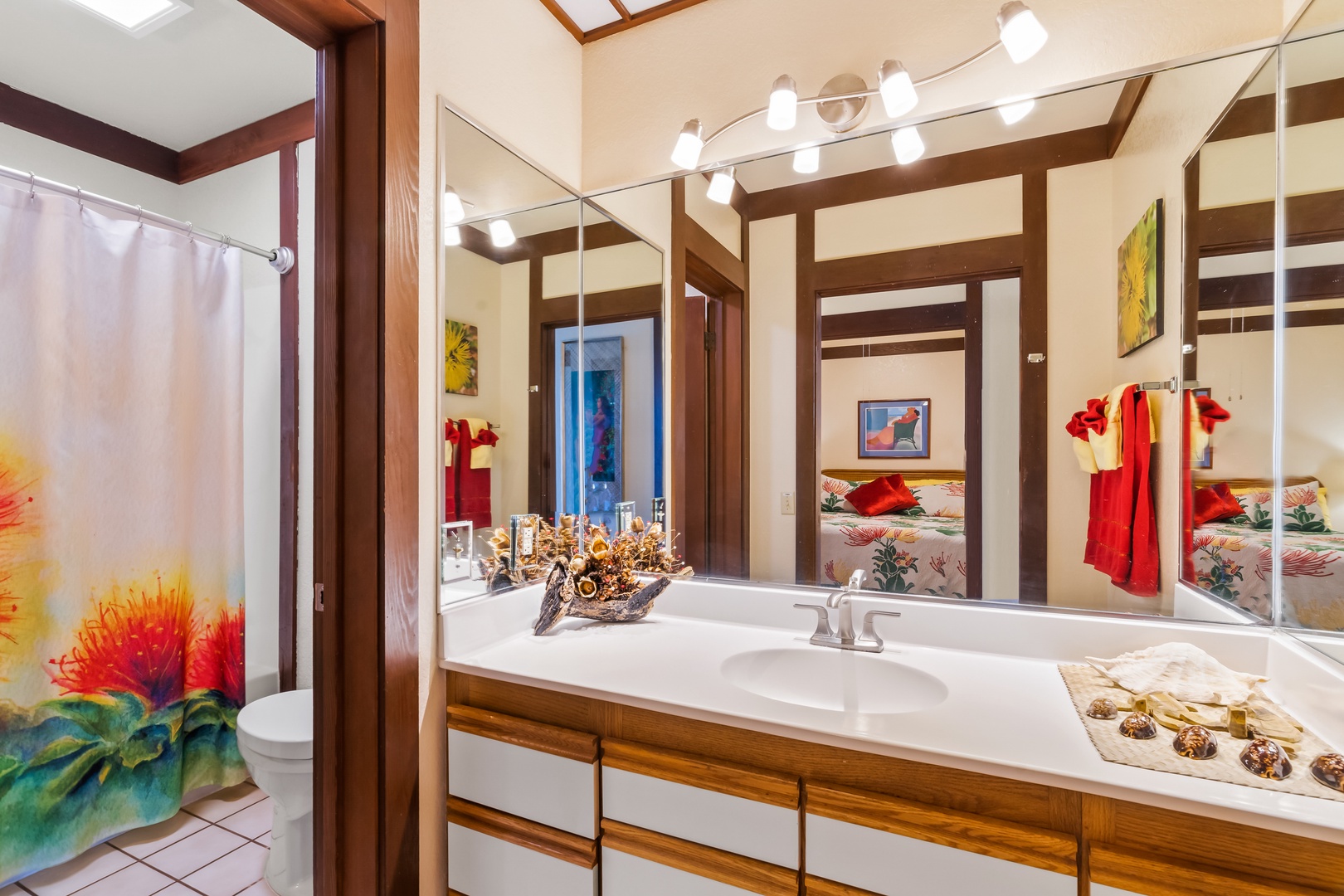 Fresh, open bath designed for comfort and convenience