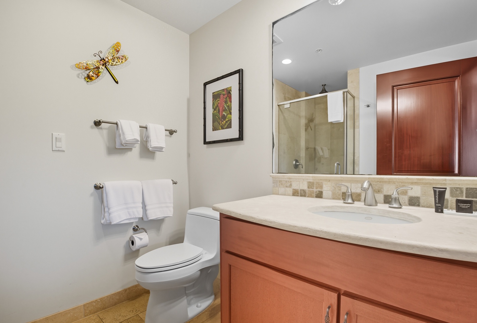 Towels fluffy, lighting soft, vibes immaculate