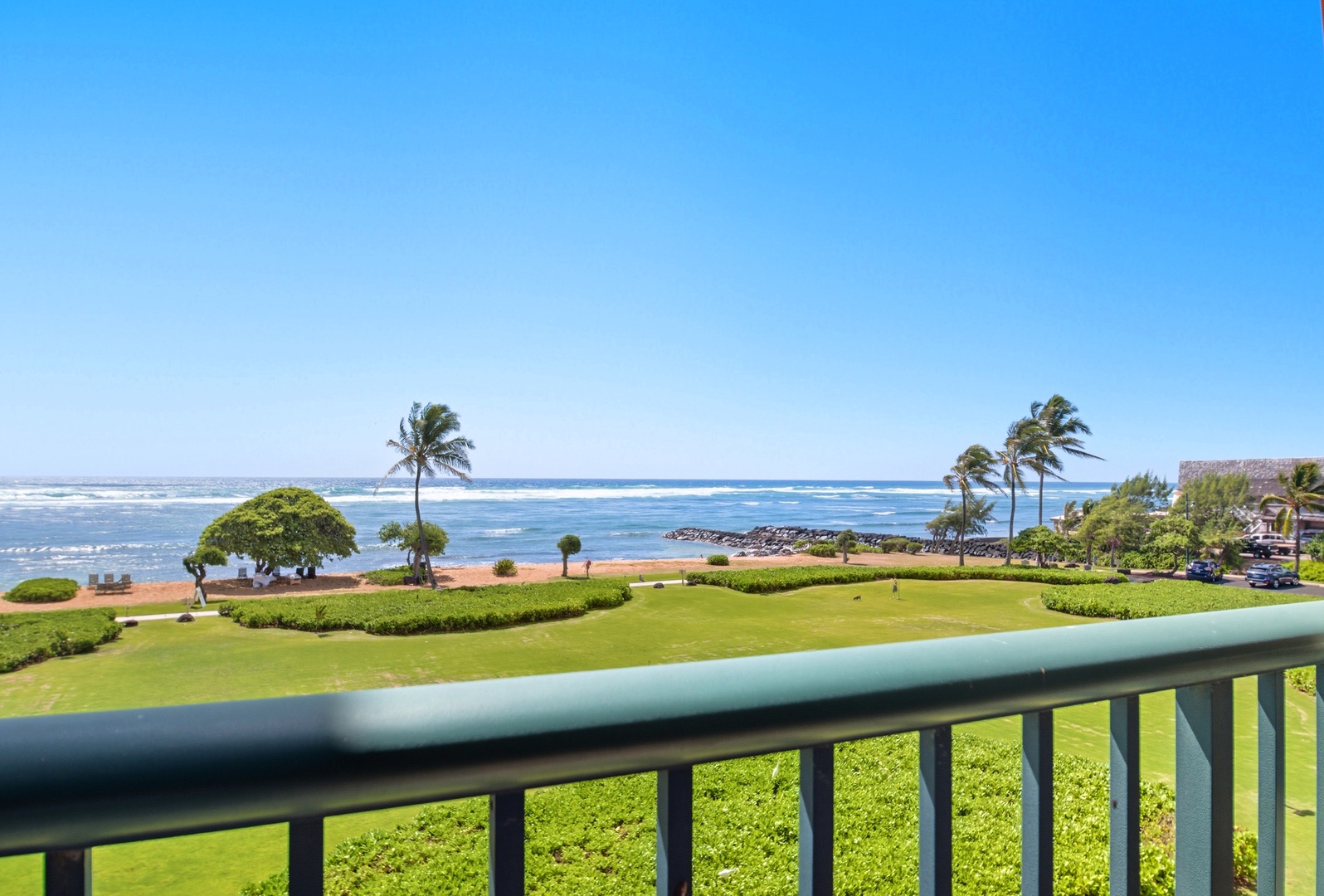 Wake up to the sound of the waves – This oceanfront gem at Waipouli Beach Resort offers front-row seats to the Pacific