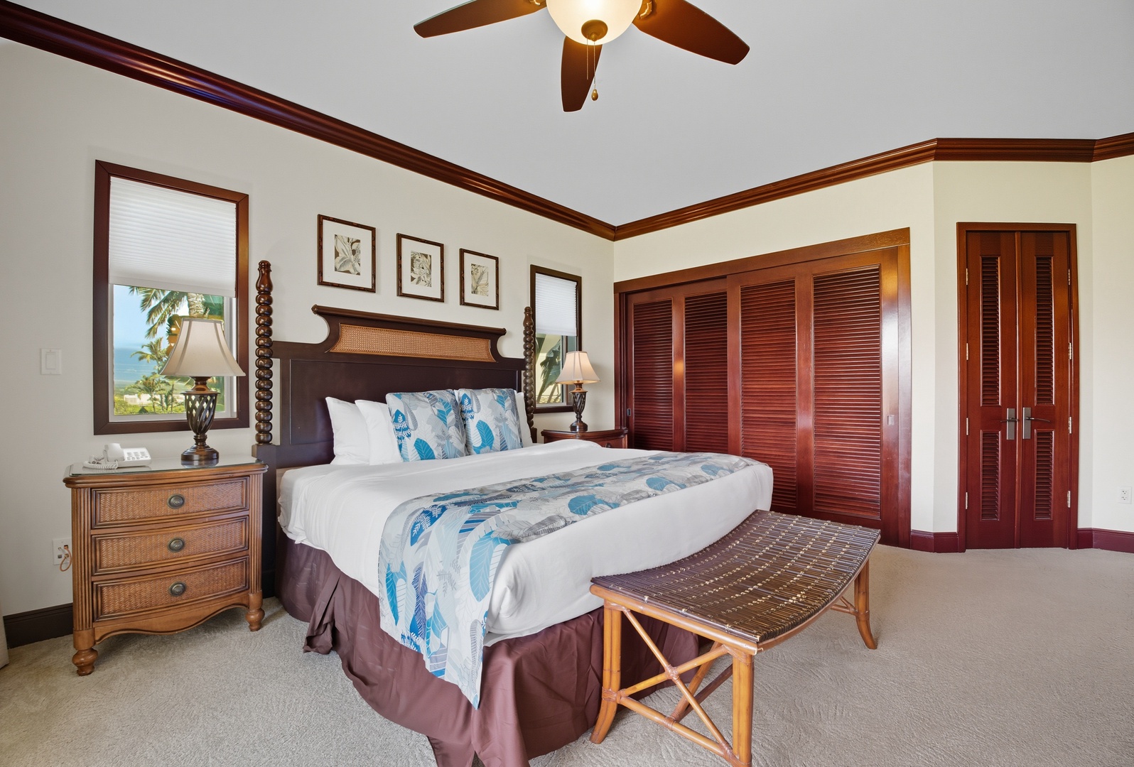 Sink into comfort – Plush king beds with luxe linens promise restful nights and lazy island mornings