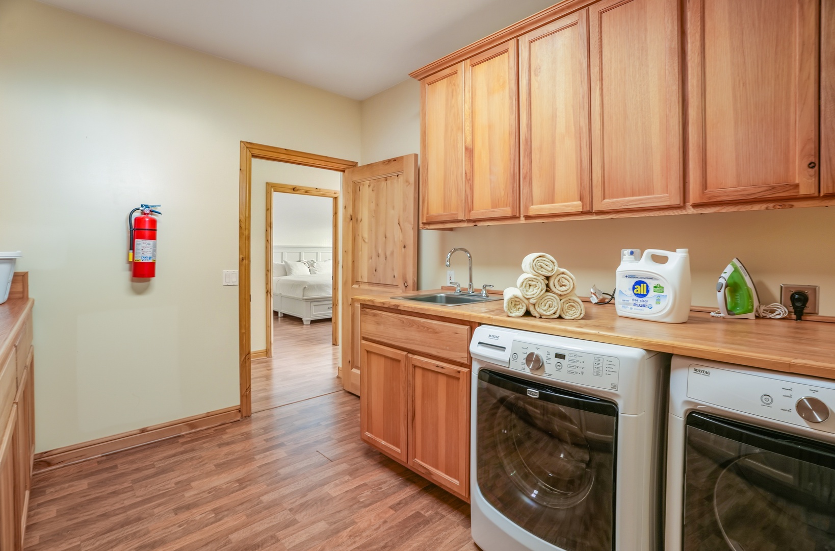 Laundry Room with plenty of storage