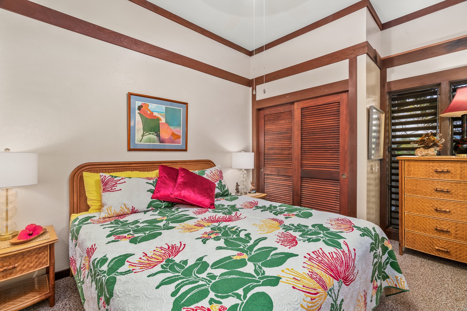 Wake up refreshed, surrounded by touches of ??hi?a Lehua